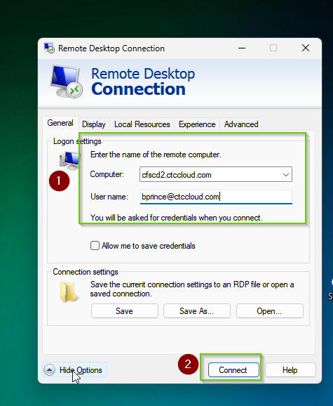 How to login to your Remote Desktop | CTC Cloud